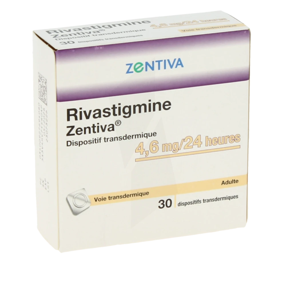 Rivastigmine Zentiva 4,6 Mg/24 Heures, Dispositif Transdermique