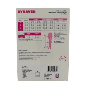 Sigvaris Dynaven Semi-opaque Bas Auto-fixants Classe 2 Femme Beige Long S