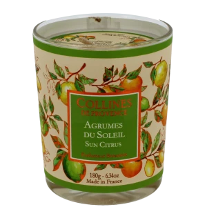 Collines De Provence Bougie Parfumée Agrumes Du Soleil Pot/180g