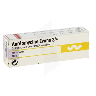 Aureomycine Evans 3 %, Pommade à Bordeaux