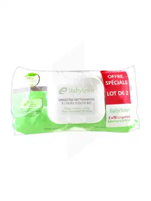 Cooper Babysoin Lingettes Nettoyantes Lot De 2 X 70 Lingettes à Cavignac
