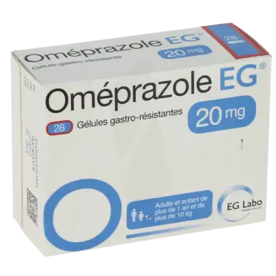 Omeprazole Eg 20 Mg, Gélule Gastro-résistante à LIVRON-SUR-DROME