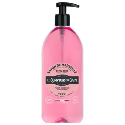 Le Comptoir Du Bain Savon Liquide De Marseille Rose Fl Pompe/1l à SAINT MARCEL