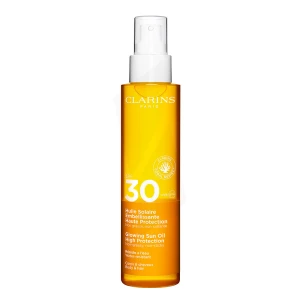 Clarins Huile Solaire Embellissante Haute Protection Corps Spf30 150ml