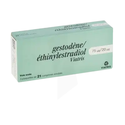 Gestodene/ethinylestradiol Viatris 75 Microgrammes/20 Microgrammes, Comprimé Enrobé à Agen