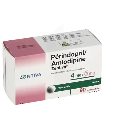 Perindopril/amlodipine Zentiva 4 Mg/5 Mg, Comprimé à CHENÔVE