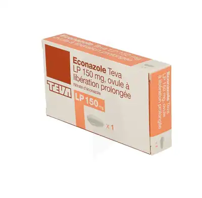 ECONAZOLE TEVA L.P. 150 mg, ovule à libération prolongée