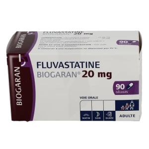 Fluvastatine Biogaran 20 Mg, Gélule