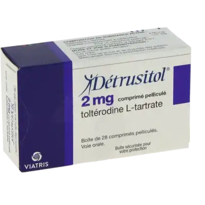 DETRUSITOL 2 mg, comprimé pelliculé
