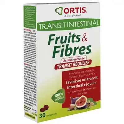 ORTIS FRUITS & FIBRES Comprimés ballonnements B/30