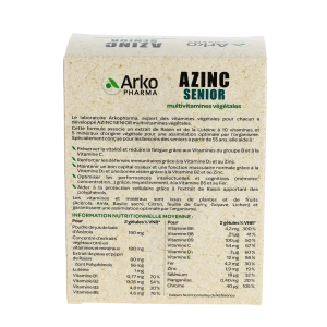 Azinc Vegetal Senior Multivitamines GÉl B/60