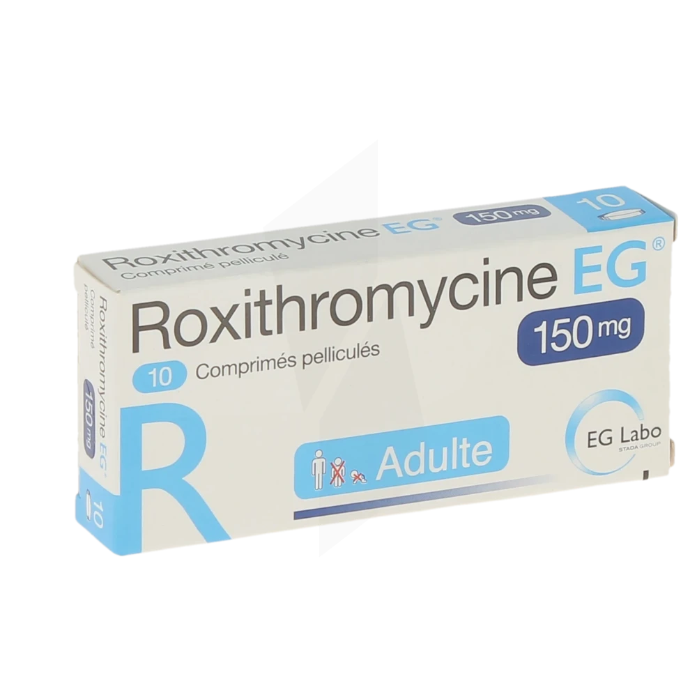 Roxithromycine Eg 150 Mg, Comprimé Pelliculé