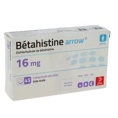 BETAHISTINE ARROW 16 mg, comprimé sécable