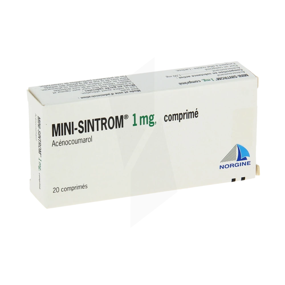 Mini-sintrom 1 Mg, Comprimé