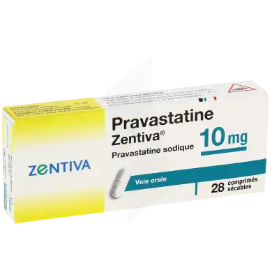 Pravastatine Zentiva 10 Mg, Comprimé Sécable à Chelles