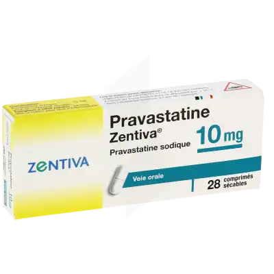 PRAVASTATINE ZENTIVA 10 mg, comprimé sécable