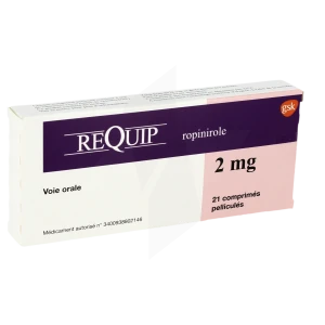 Requip 2 Mg, Comprimé Pelliculé