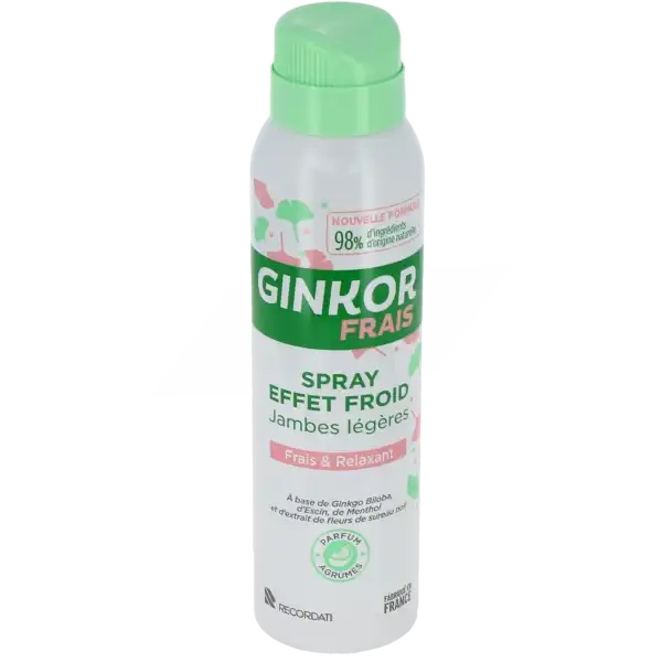 Ginkor Frais Spray Effet Froid Jambes Légères Fl/125ml