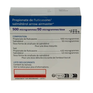 Propionate De Fluticasone/salmeterol Arrow Airmaster 500 Microgrammes/ 50 Microgrammes/dose, Poudre Pour Inhalation En Récipient Unidose