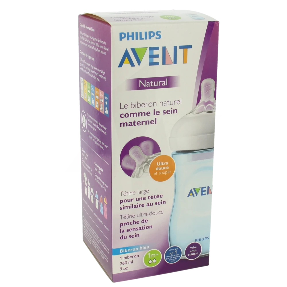 Avent Natural 2.0 Biberon Bleu 260ml