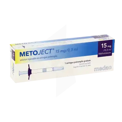 Metoject 15 Mg/0,3 Ml, Solution Injectable En Seringue Préremplie à CUISERY