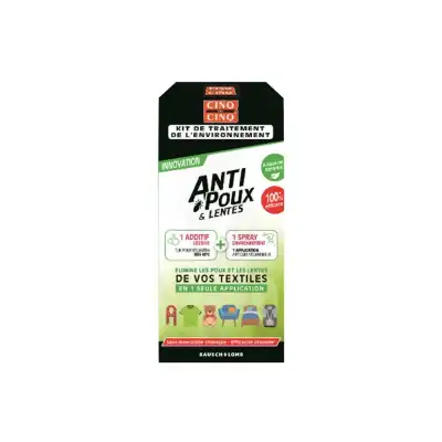 Cinq Sur Cinq Natura Kit Traitement De L'environnement Antipoux Lentes à MONSWILLER