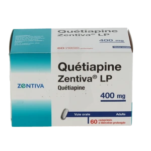 Quetiapine Zentiva Lp 400 Mg, Comprimé à Libération Prolongée