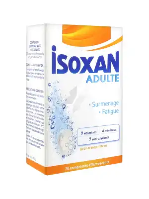 Isoxan Adulte 20 Comprimes Effervescents