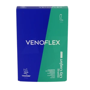 Venoflex City 3 Chaussette Pied Fermé Coton Homme Noir Taille 2n