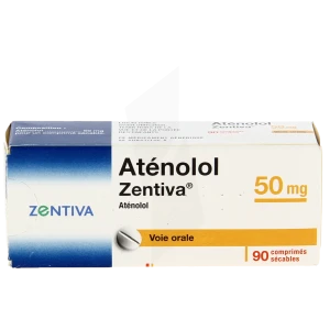 Atenolol Zentiva 50 Mg, Comprimé Sécable