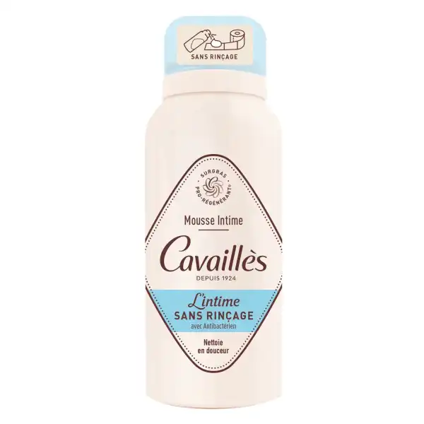 Cavailles Mousse Intime Sans Rinçage Antibactérien Fl/100ml