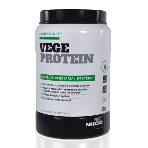 Nhco Nutrition Aminoscience Vege Protein Protéine Végétale Vanille Poudre Pot/750g