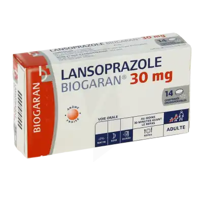 LANSOPRAZOLE BIOGARAN 30 mg, comprimé orodispersible