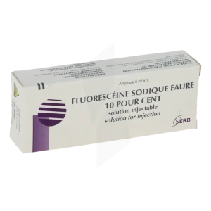 Fluoresceine Sodique Faure 10 Pour Cent, Solution Injectable