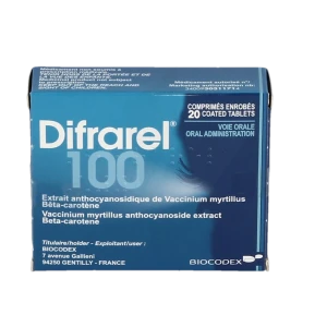 Difrarel 100 Mg, Comprimé Enrobé Plq/20