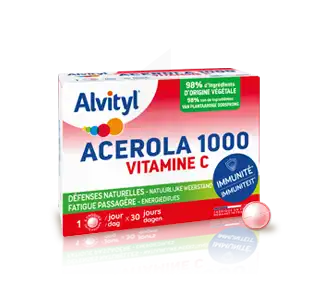 Alvityl Acérola 1000 Vitamine C Comprimés à Croquer B/30 à LA-RIVIERE-DE-CORPS