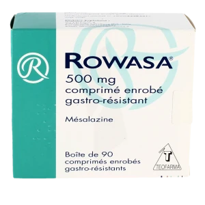Rowasa 500 Mg, Comprimé Enrobé Gastro-résistant