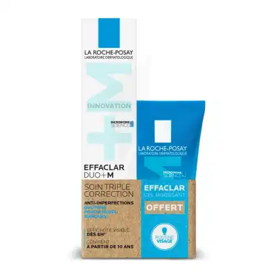 La Roche Posay Effaclar Duo+m Crème T/40ml+mini Gel Moussant à Héric