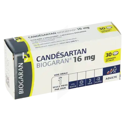 Candesartan Biogaran 16 Mg, Comprimé Sécable à LE LAVANDOU
