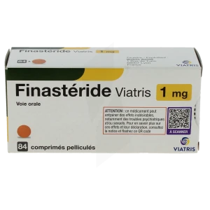 Finasteride Viatris 1 Mg, Comprimé Pelliculé