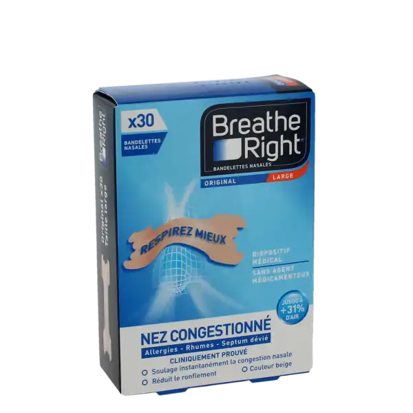 Breathe Right Original Bdlette Nasale Large B/30