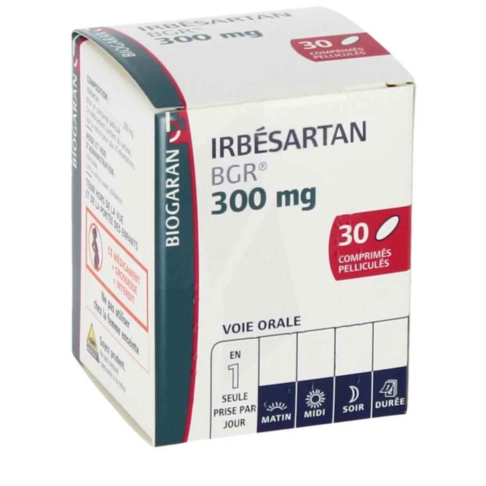 Irbesartan Bgr 300 Mg, Comprimé Pelliculé