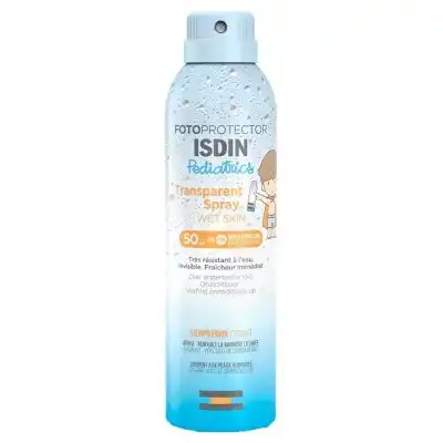Isdin Fotoprotector Pediatrics Spray Transparent Wet Skin Spf50 250ml à PEYNIER