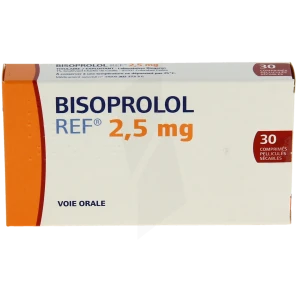 Bisoprolol Ref 2,5 Mg, Comprimé Pelliculé Sécable