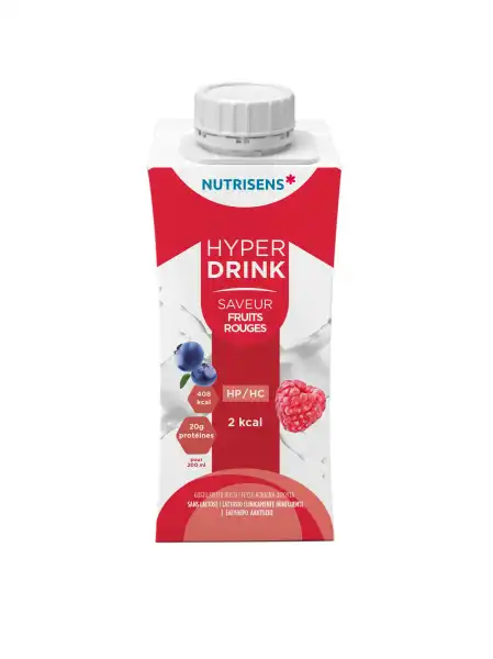 Nutrisens Hyperdrink 2kcal Nutriment Fruits Rouges 4briques/200ml