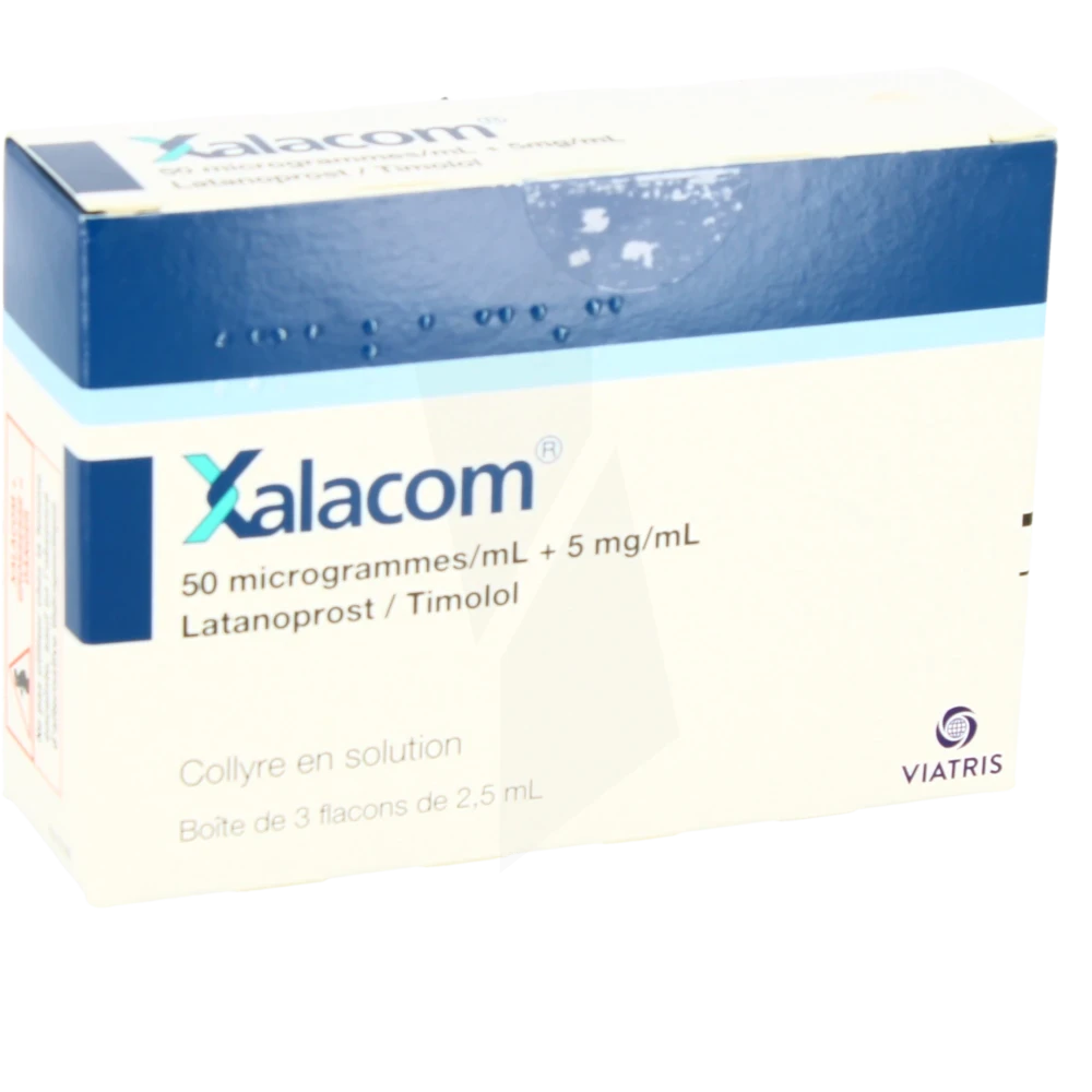 Xalacom 50 Microgrammes/ml + 5 Mg/ml, Collyre En Solution