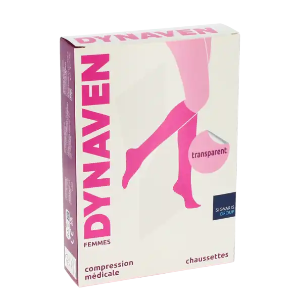 Dynaven Transparent Chaussettes  Femme Classe 2 Beige Clair Xsmall Normal