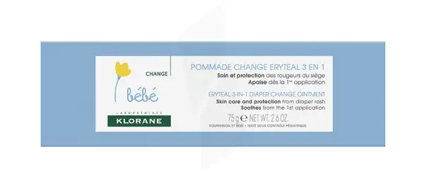 Klorane Erytéal Crème Pour Le Change 75gr