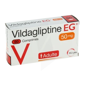 Vildagliptine Eg 50 Mg, Comprimé