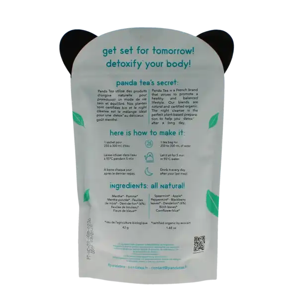 Panda Tea Night Cleanse Detox 28 Sachets